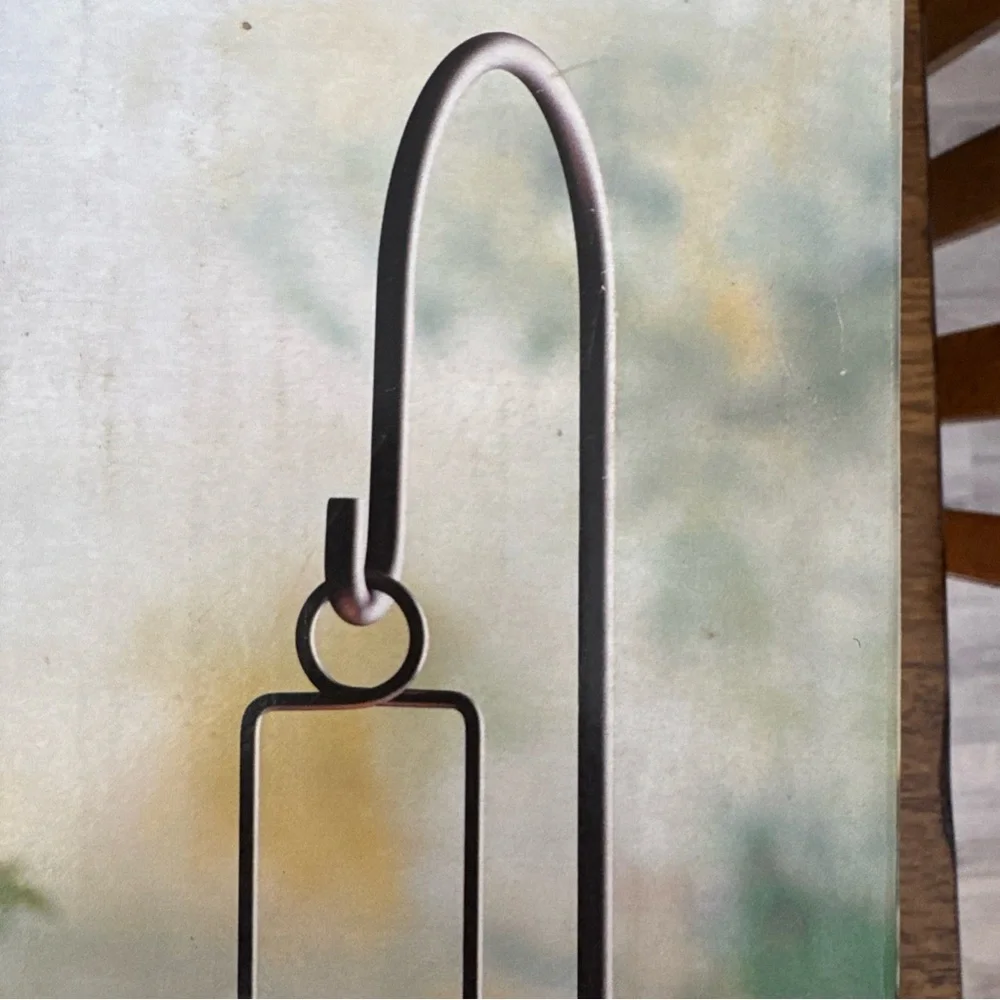 NIB Dansk Garden Lantern Glass Candle Holder Indoor Outdoor Patio